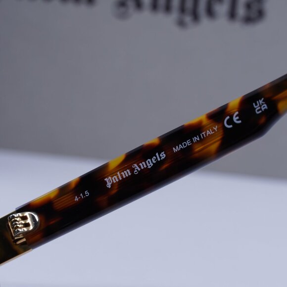 Palm Angels PERI10F MIRACLE 6055 Cat Eye Sunglasses - Havana/Green - Picture 8 of 11